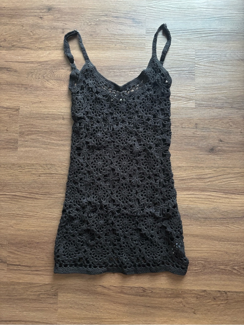 Frankie’s Bikinis Sunshine Crochet Mini Dress - Picture 2 of 5